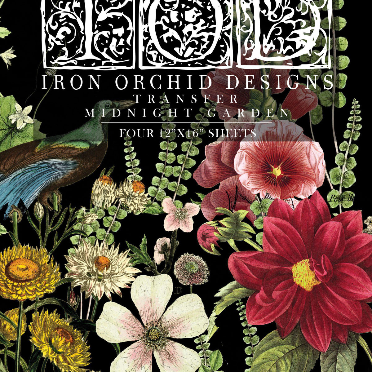 Midnight Garden-IOD Furniture Transfers by Iron Orchid Designs