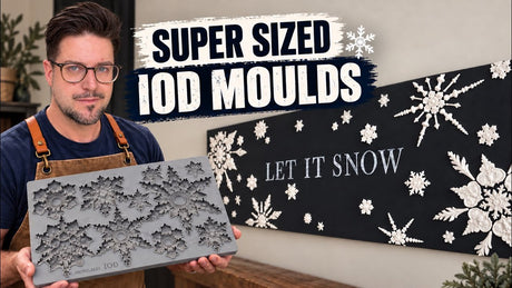 Watch Jonathon Marc Mendes utilize several IOD products to create oversized snowflakes!