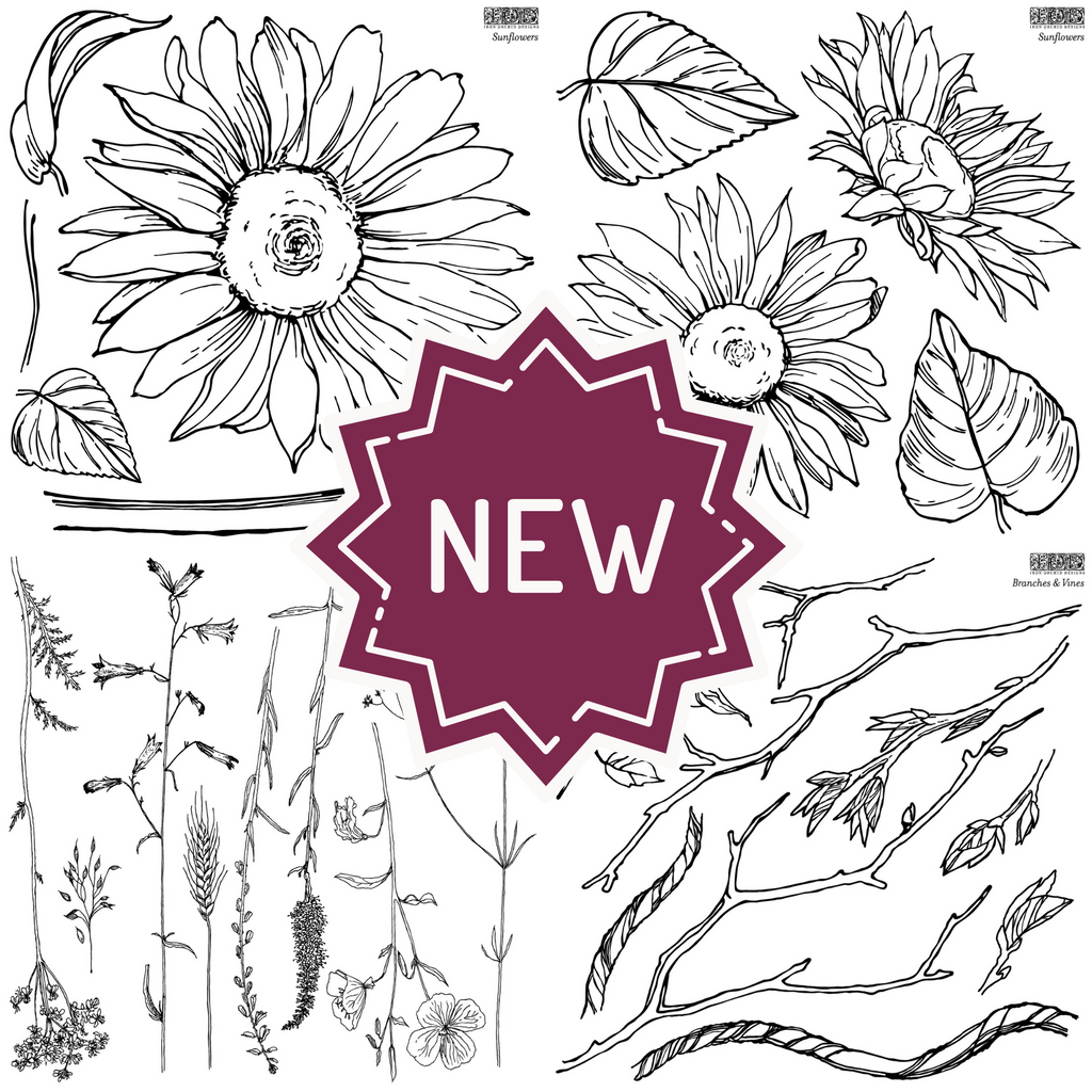 THREE *NEW* Stamps - Sunflowers, Branches, and Sprigs!