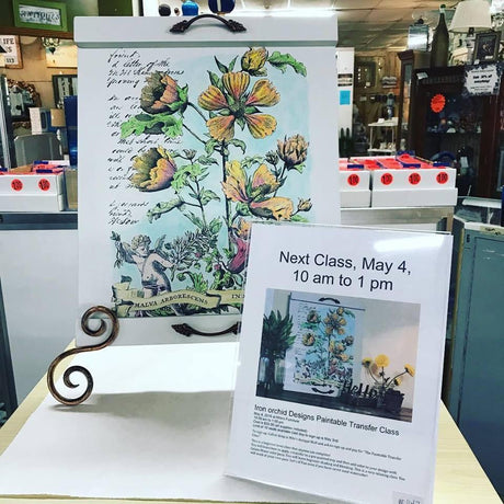 IOD Paintable Decor Transfer Workshop @ Miles on May 4, 2019