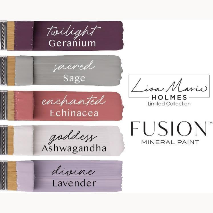 Now available, the Lisa Marie Holmes Collection with Fusion Mineral Paint