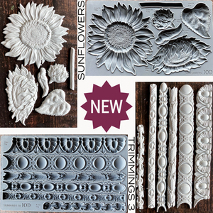 NEW! Sunflowers and Trimmings 3 Moulds!