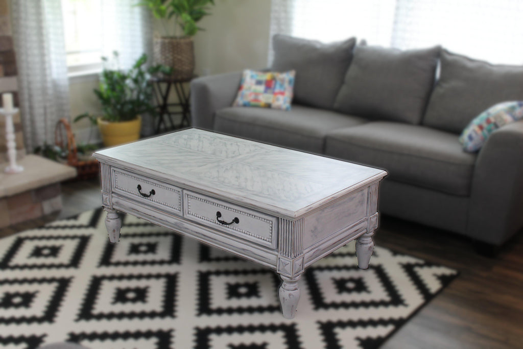 SOLD - This Refinished Coffee Table is no longer Available at Miles Antique Mall for $249!