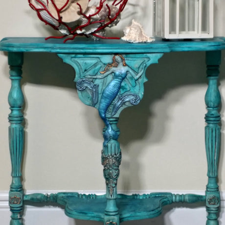 Transform Furniture with Finnabair Waxes, Iron Orchid Designs Moulds, and Fusion Mineral Paint!