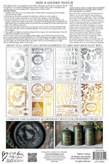 Figgy & Flourish Gilded Transfer (2025 Limited Release) by IOD - Iron Orchid Designs