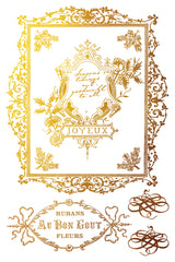 Figgy & Flourish Gilded Transfer (2025 Limited Release) by IOD - Iron Orchid Designs