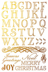 Figgy & Flourish Gilded Transfer (2025 Limited Release) by IOD - Iron Orchid Designs