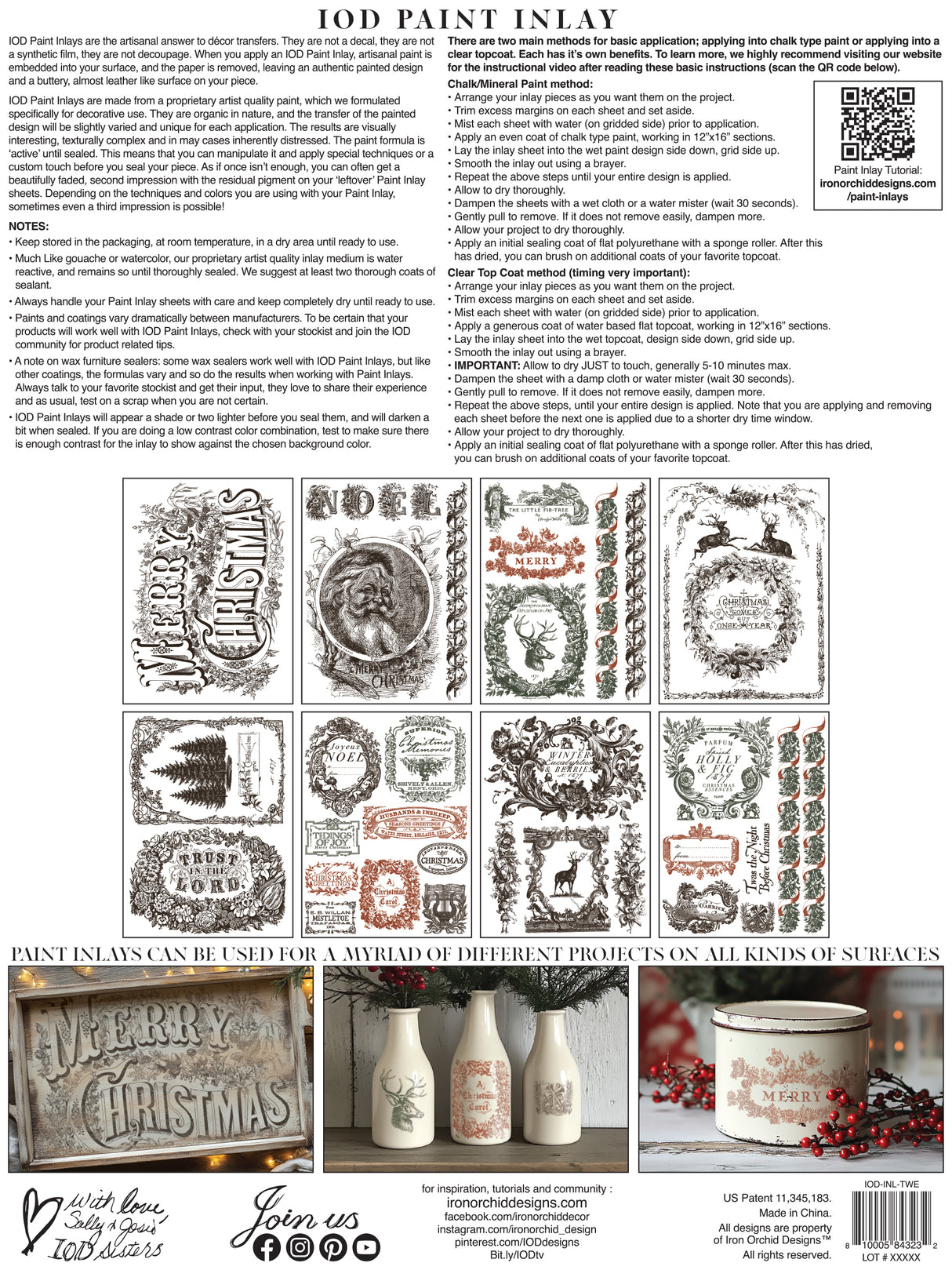 Twelfth Night Paint Inlay (2025 Limited Release) by IOD - Iron Orchid Designs