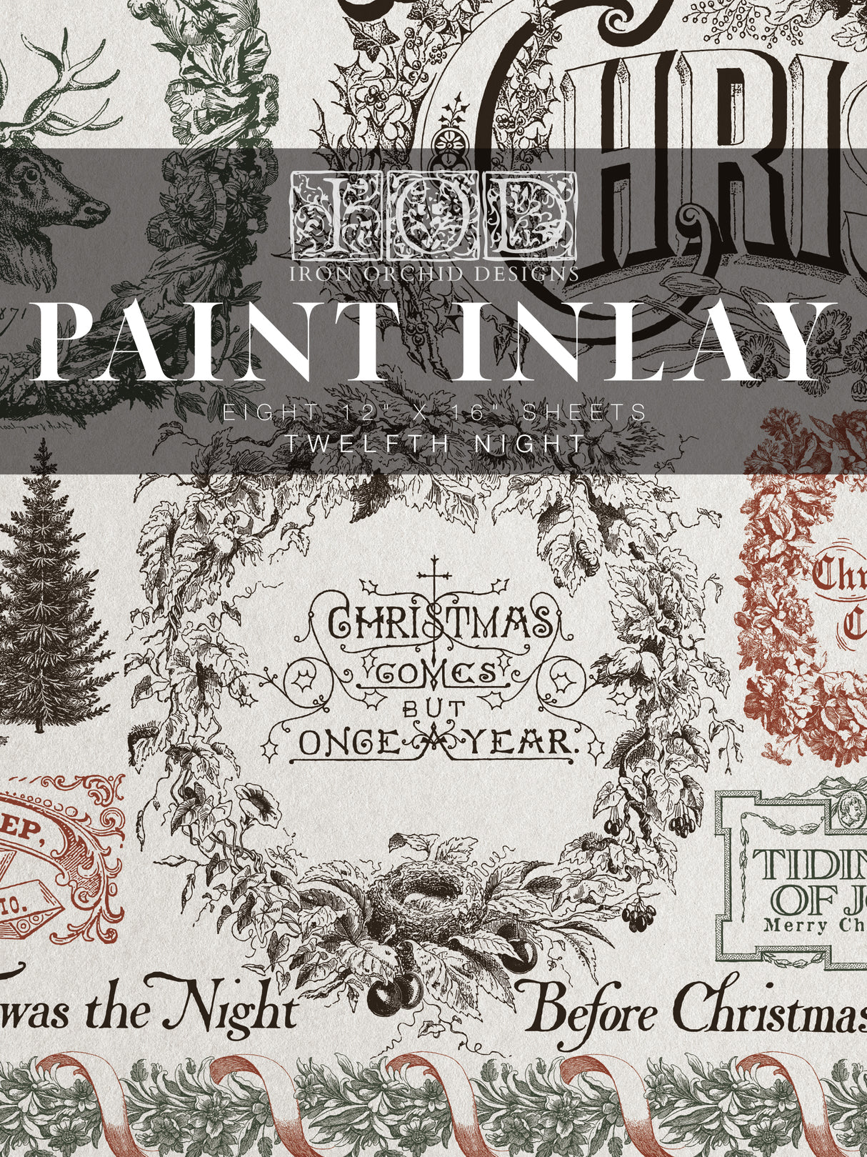 Twelfth Night Paint Inlay (2025 Limited Release) by IOD - Iron Orchid Designs