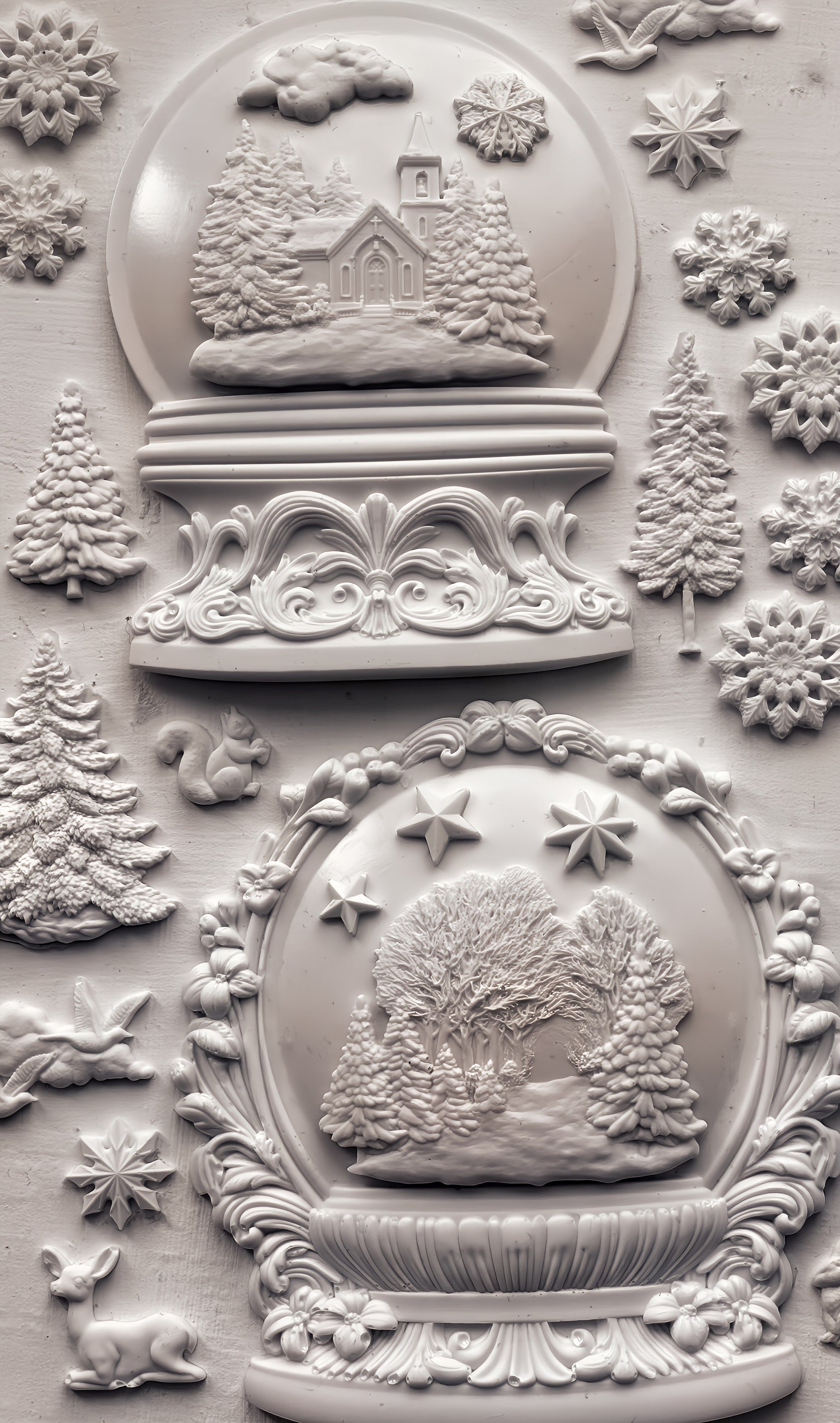 Snow Globes Mould (2025 Limited Release) by IOD - Iron Orchid