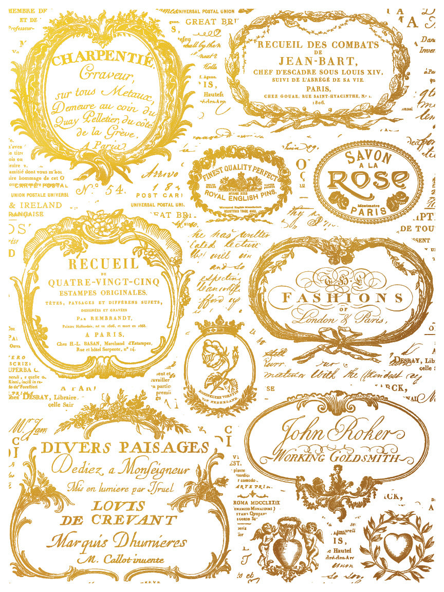 Étiquettes Gilded Transfer by IOD - Iron Orchid Designs