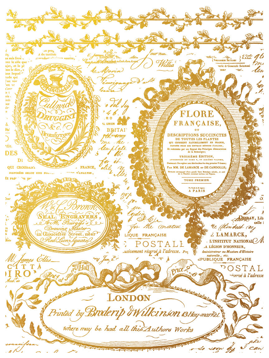 Étiquettes Gilded Transfer by IOD - Iron Orchid Designs