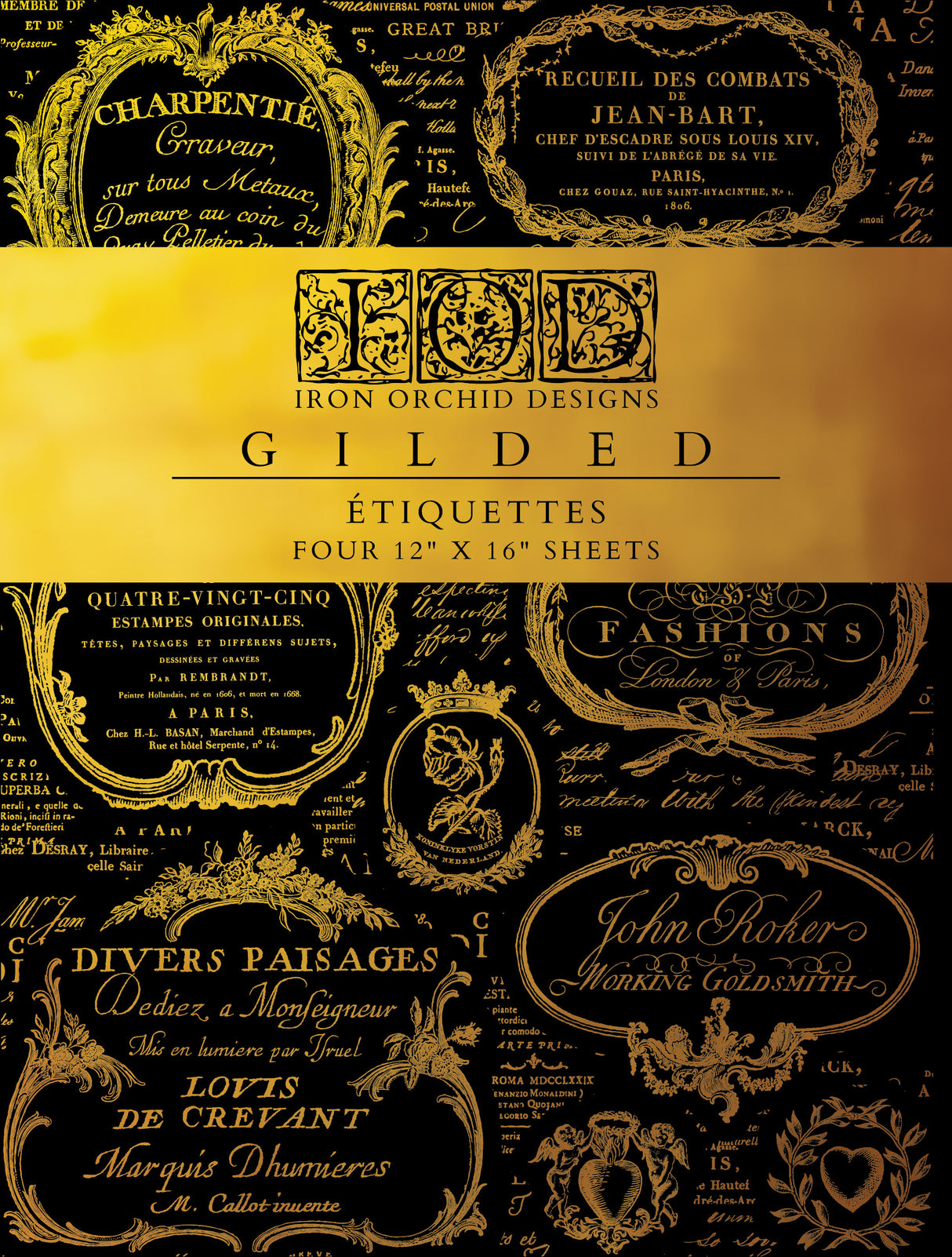 Étiquettes Gilded Transfer by IOD - Iron Orchid Designs