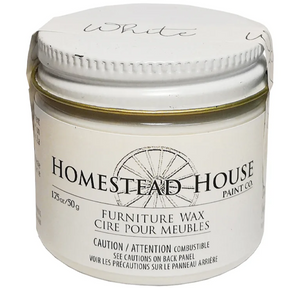 White Furniture Wax by Homestead House @ The Painted Heirloom