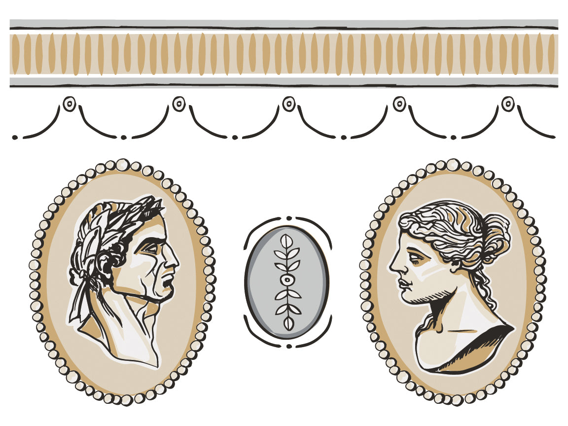 Classical Cameo (designed by Annie Sloan) Paint Inlay by  IOD - Iron Orchid Designs