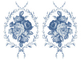 Trompe L'oeil Bleu Paint Inlay by IOD - Iron Orchid Designs
