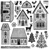 Gingerbread Lane (2026 Limited Release) Stamp by IOD - Iron Orchid Designs
