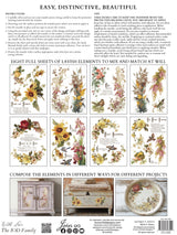 Flowers by the Poets Transfer by IOD - Iron Orchid Designs