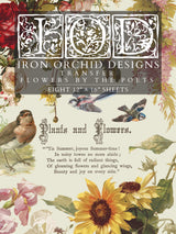 Flowers by the Poets Transfer by IOD - Iron Orchid Designs
