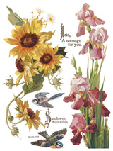 Flowers by the Poets Transfer by IOD - Iron Orchid Designs