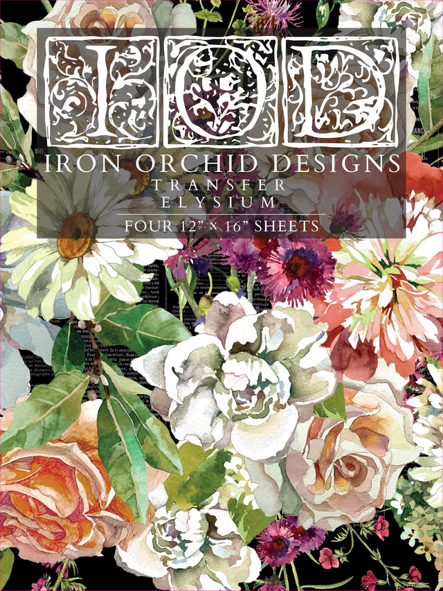 Painterly Florals IOD Transfers/ Iron Orchid Designs 