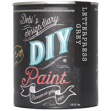 Letterpress Grey DIY Paint @ The Painted Heirloom