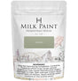 50g Acadia Pear Milk Paint by Homestead House with health warnings visible at the bottom of the packaging.
