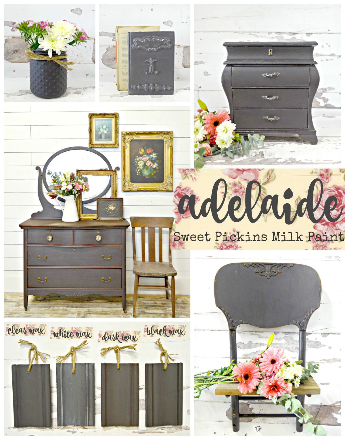 Old Fashioned Milk Paint Adelaide, non-toxic VOC-free paint for vintage and farmhouse-style decor.