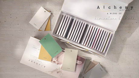 Fusion Mineral Paint Alchemy Briefcase Swatch Box Set displayed on a textured light background.