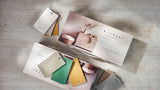 Alchemy Briefcase Swatch Box Sets by Fusion Mineral Paint featuring chalky shades on a light cracked surface.