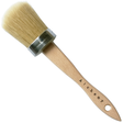 Alchemy by Fusion Brush by Fusion Mineral Paint with round natural bristles and a wood handle for blending paint.