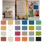 Alchemy by Fusion Mineral Paint color chart with 24 swatches, PDF download available.