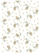 Alfred Peats and Co. Paint Inlay by I.O.D. featuring vintage floral clusters in brown, green, and blue.