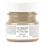 Fusion Mineral Paint 37ml, Algonquin color, deep taupe matte finish with a white lid.