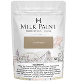 Homestead House Algonquin Milk Paint 50g bag with visible warning label at the bottom.