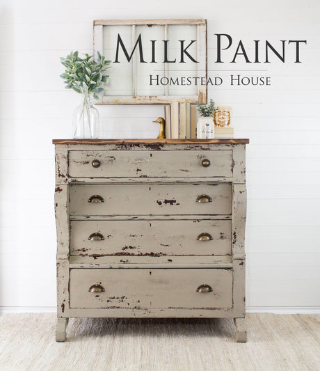 Algonquin Milk Paint by Homestead House, eco-friendly paint for furniture.