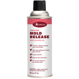 Alumilite Amazing Mold Release Spray can by Notions with resin compatibility, label lists benefits and safety information.
