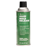 Notions Alumilite Amazing Mold Release Spray, green 6 fl oz can with black cap and white label text for urethane resin.