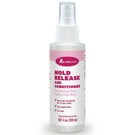 Notions Alumilite Mold Release & Conditioner 4-oz spray bottle for resin mold release and conditioning.