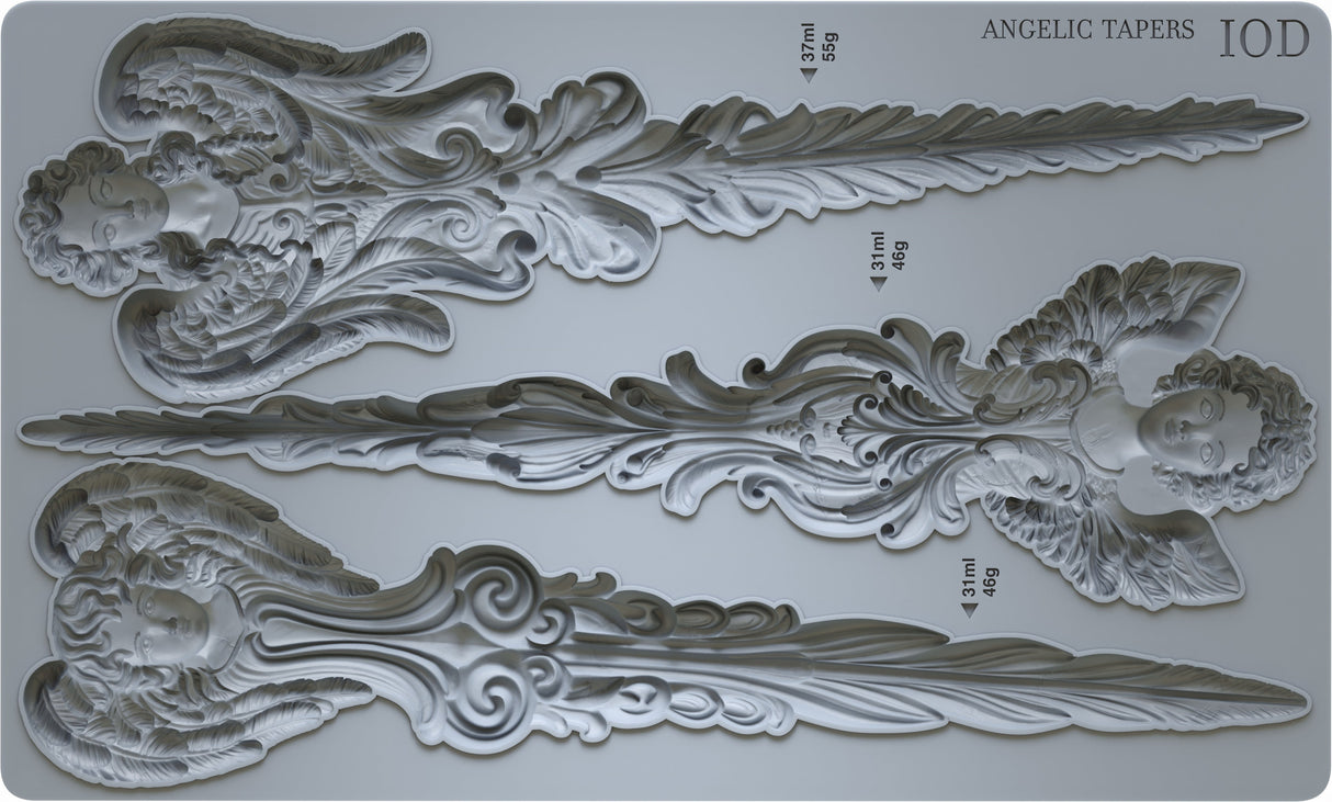 Angelic Tapers Mould (2024 Limited Release) by IOD - Iron Orchid Designs @ The Painted Heirloom