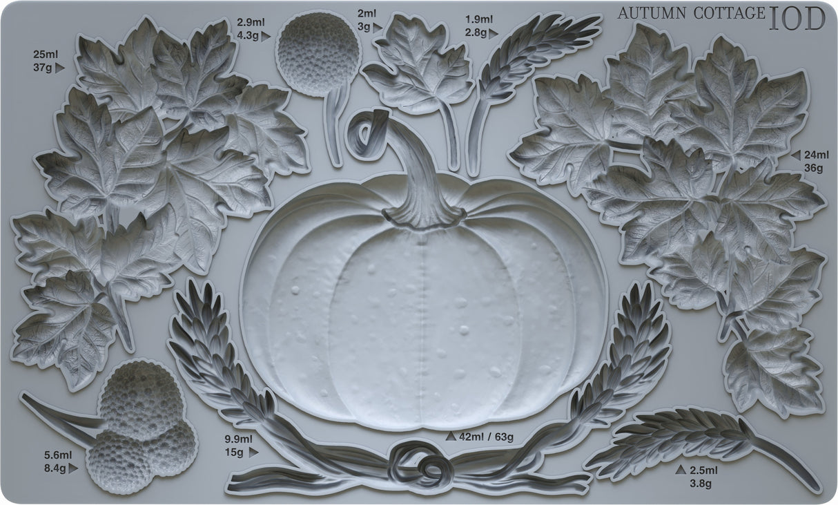 Autumn Cottage Mould (2024 Limited Release) by IOD - Iron Orchid Designs @ The Painted Heirloom