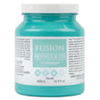 500mL jar of Fusion Mineral Paint in Azure turquoise with white lid.