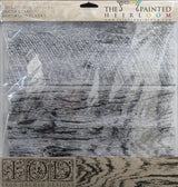 Barnwood Planks silicone stamp set by I.O.D. in packaging, displaying woodgrain pattern design.
