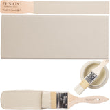 Bedford Fusion Mineral Paint in beige with a durable matte finish on wood boards, by Fusion Mineral Paint.