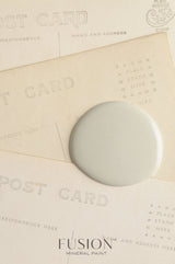 Bedford Fusion Mineral Paint swatch on postcards with Fusion Mineral Paint text at the bottom.