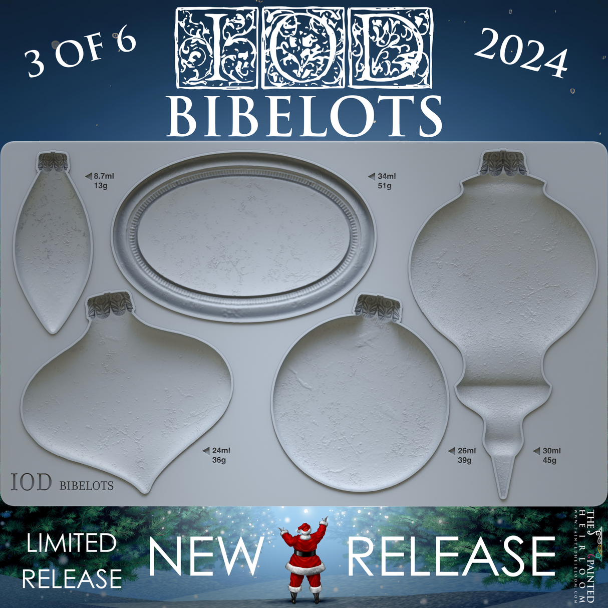 Bibelots Mould (2024 Limited Release) by IOD - Iron Orchid Designs @ The Painted Heirloom