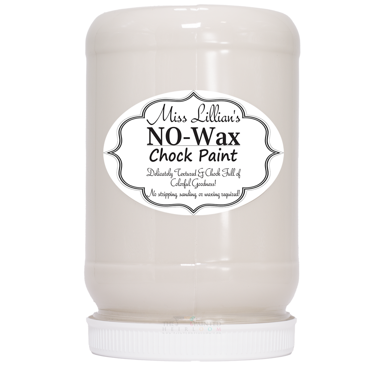 Miss Lillian’s Paint Biscotti No-Wax Chock Paint jar.
