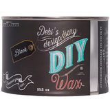 DIY Paint Co. Black DIY Wax, 13.5 oz can, for quick-drying wax finishes on furniture projects.
