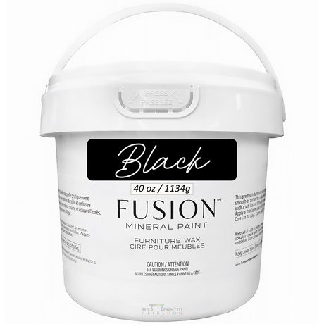 Black Furniture Wax by Fusion Mineral Paint-The Painted Heirloom