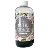 Black Oil Wax by Sweet Pickins, 16 oz, natural wood finish or sealer in a clear bottle, Old Fashioned Milk Paint brand.
